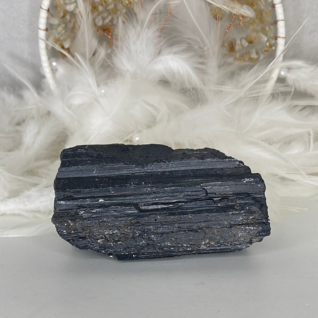 Black tourmaline raw