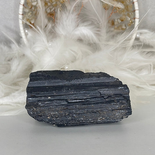 Black tourmaline raw